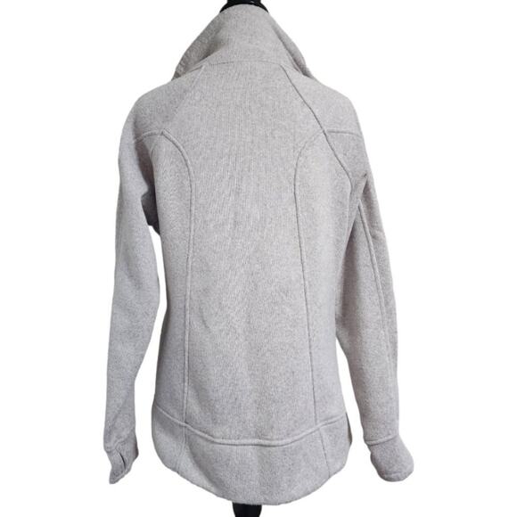 AVALANCHE Women’s Full Zip Knit Jacket Oatmeal Size L - Picture 3 of 10